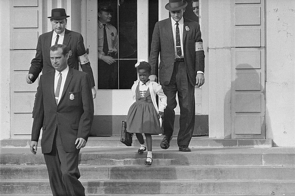 US Marshals with Ruby Bridges, 1960