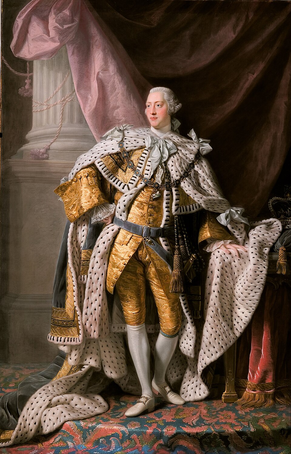 George III in coronation robes, by Allan Ramsay, about 1765